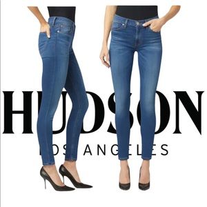 New Hudson Super Skinny Ankle Mid Rise Jeans NWT